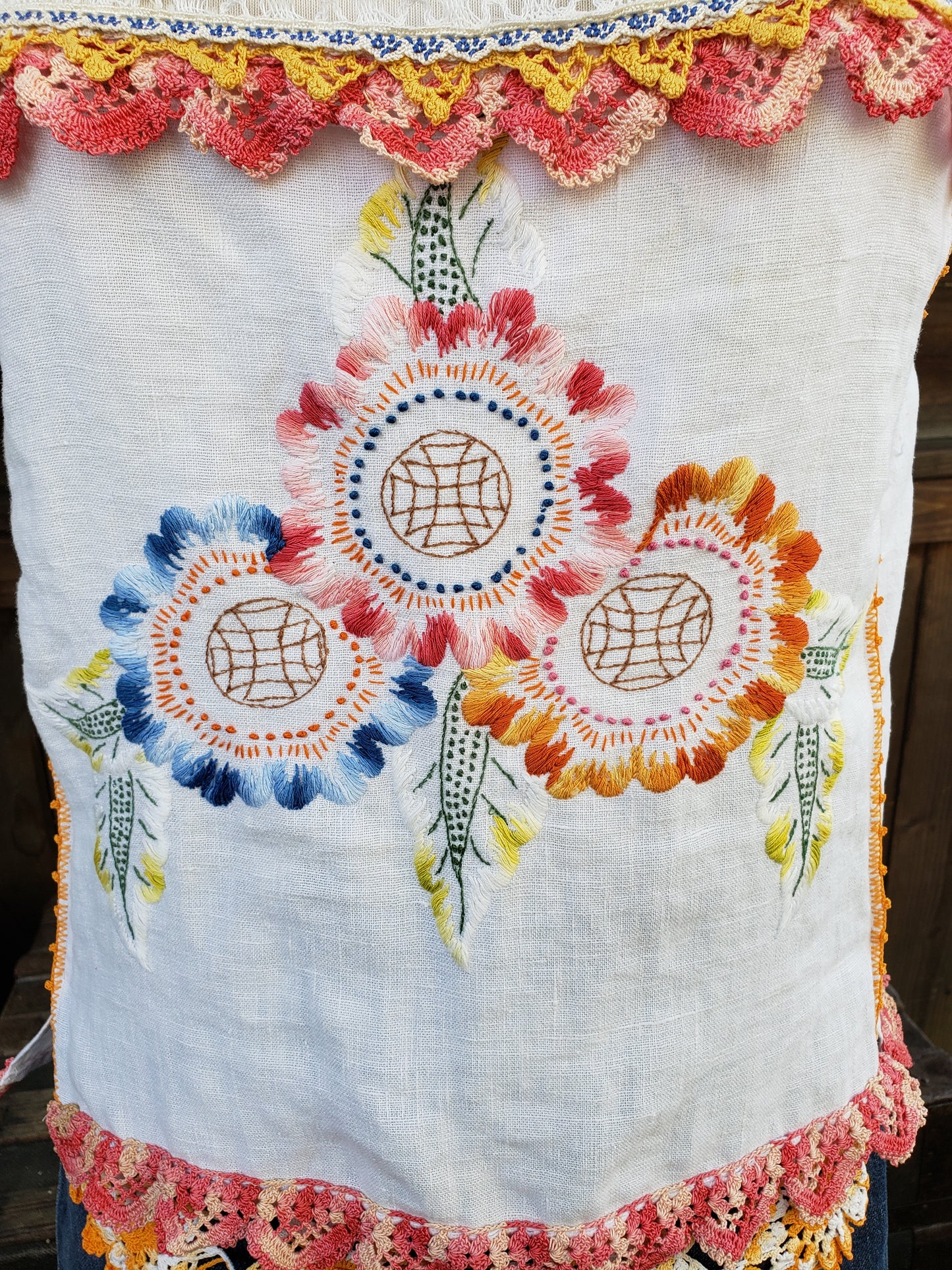 Embroidered vintage camisole