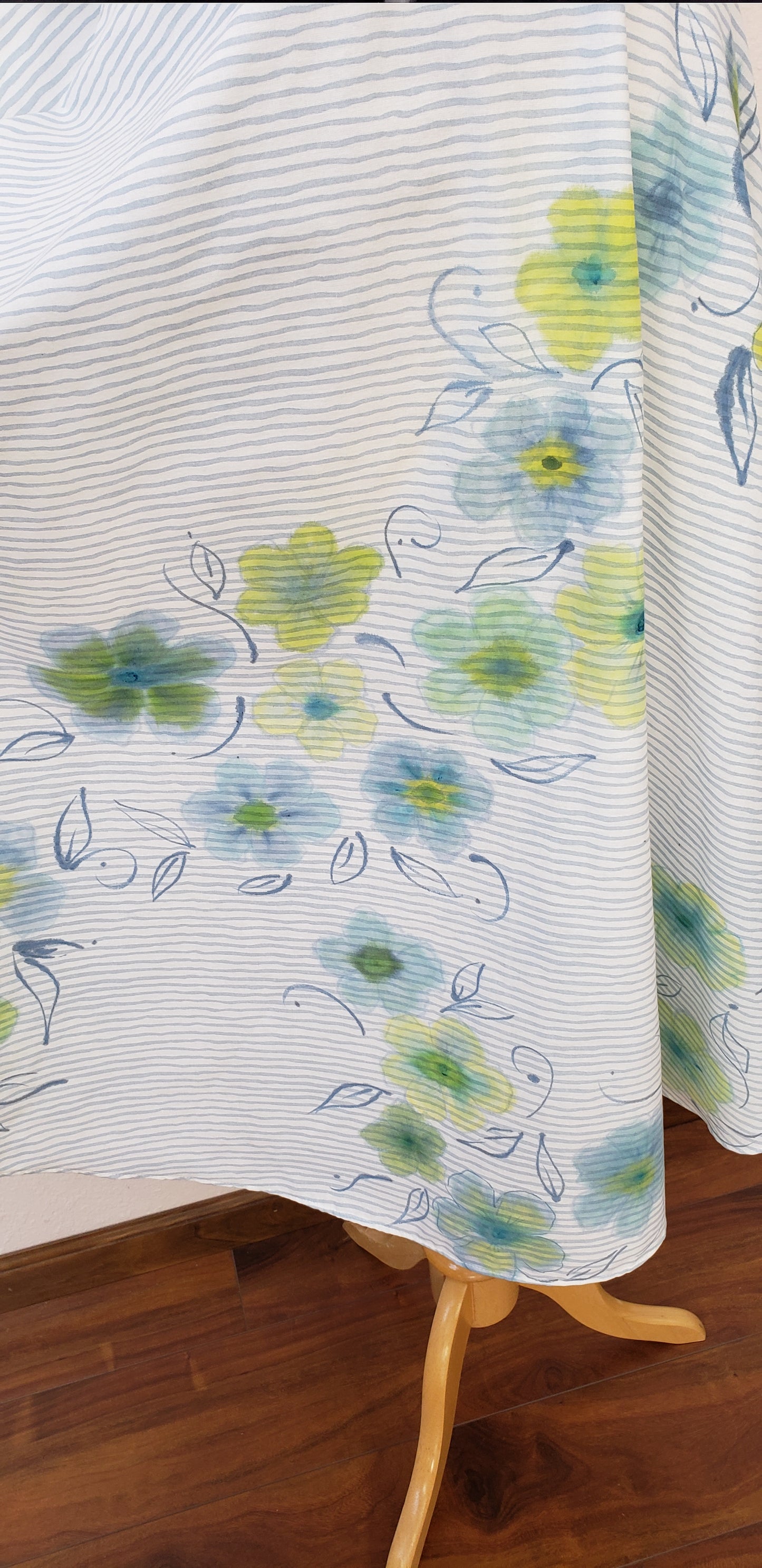 Handpainted pin striped skirt