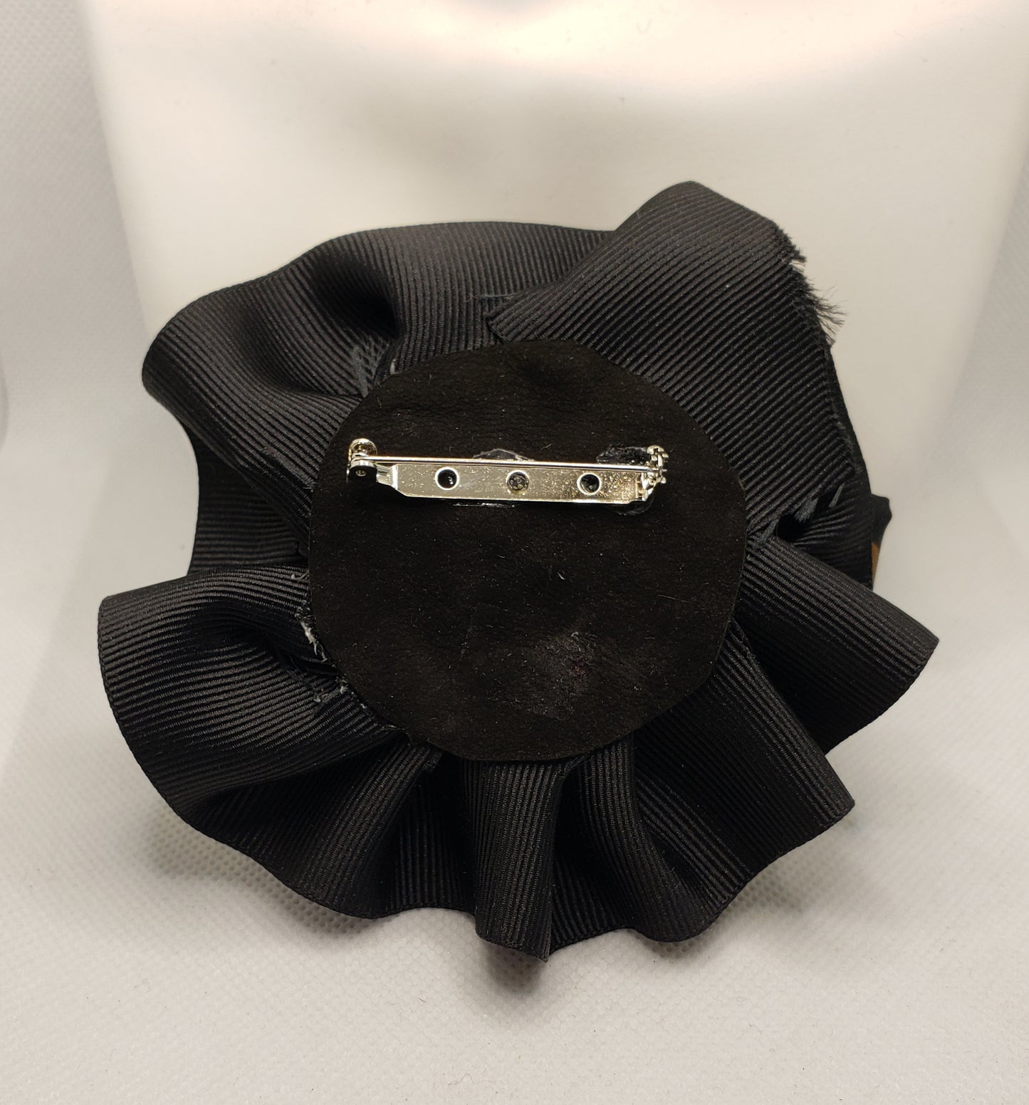 Geometric print lapel fashion brooch