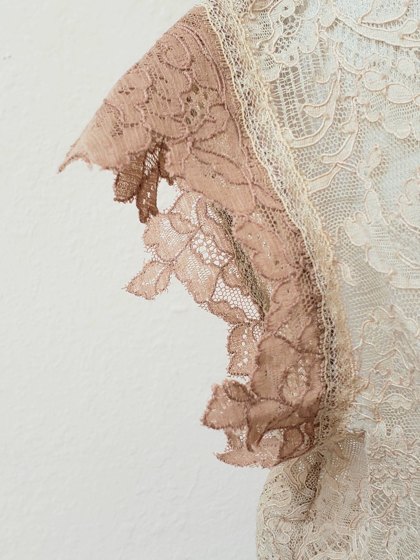 Vintage rose/taupe lace camisole