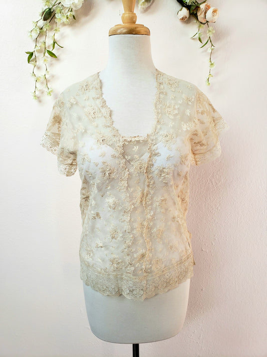 Edwardian lace top