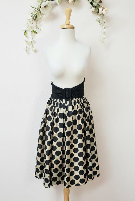 Vintage polka dot skirt